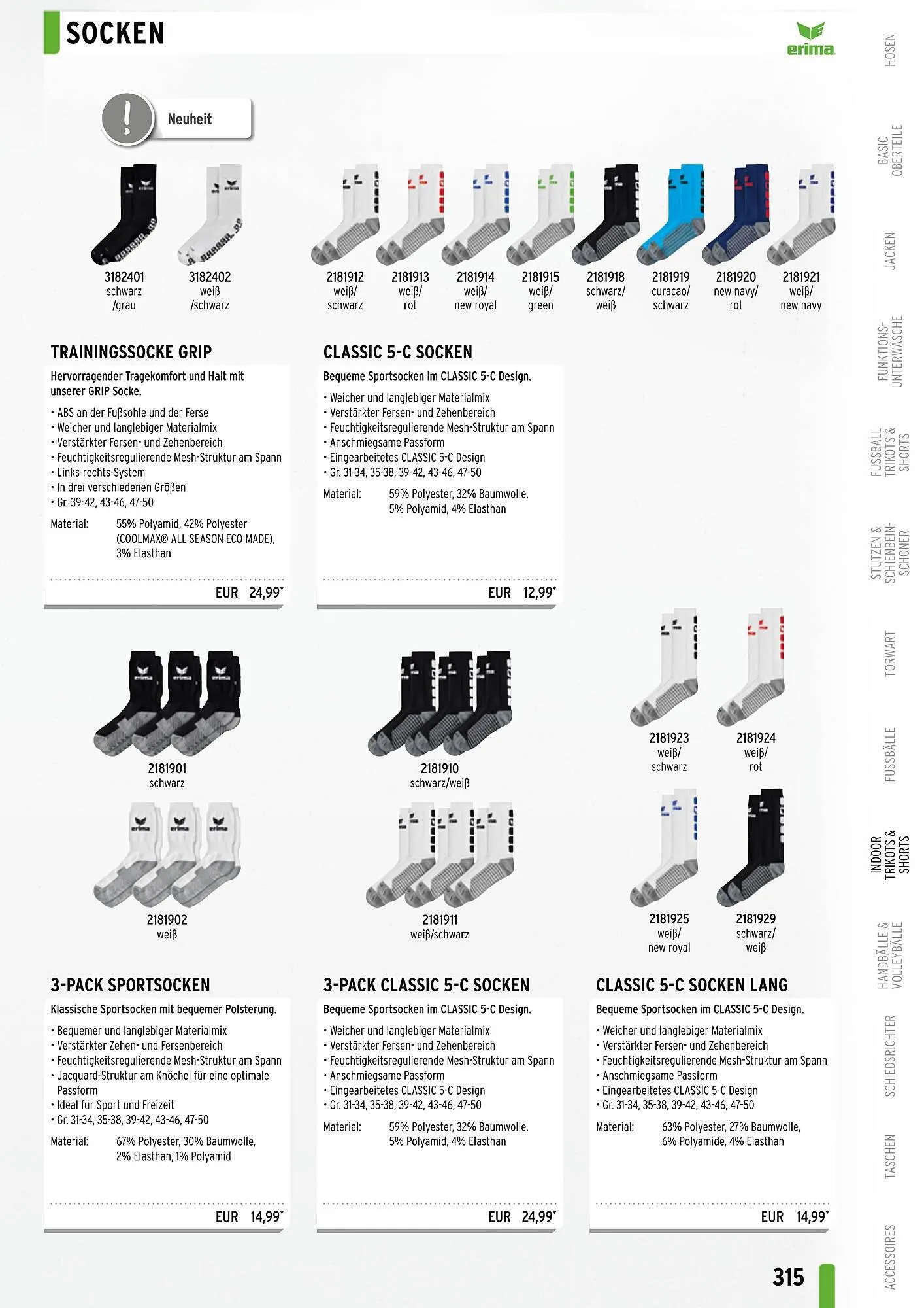 ERIMA Flugblatt von 2. Jänner bis 31. Dezember 2024 - Flugblätt seite  315