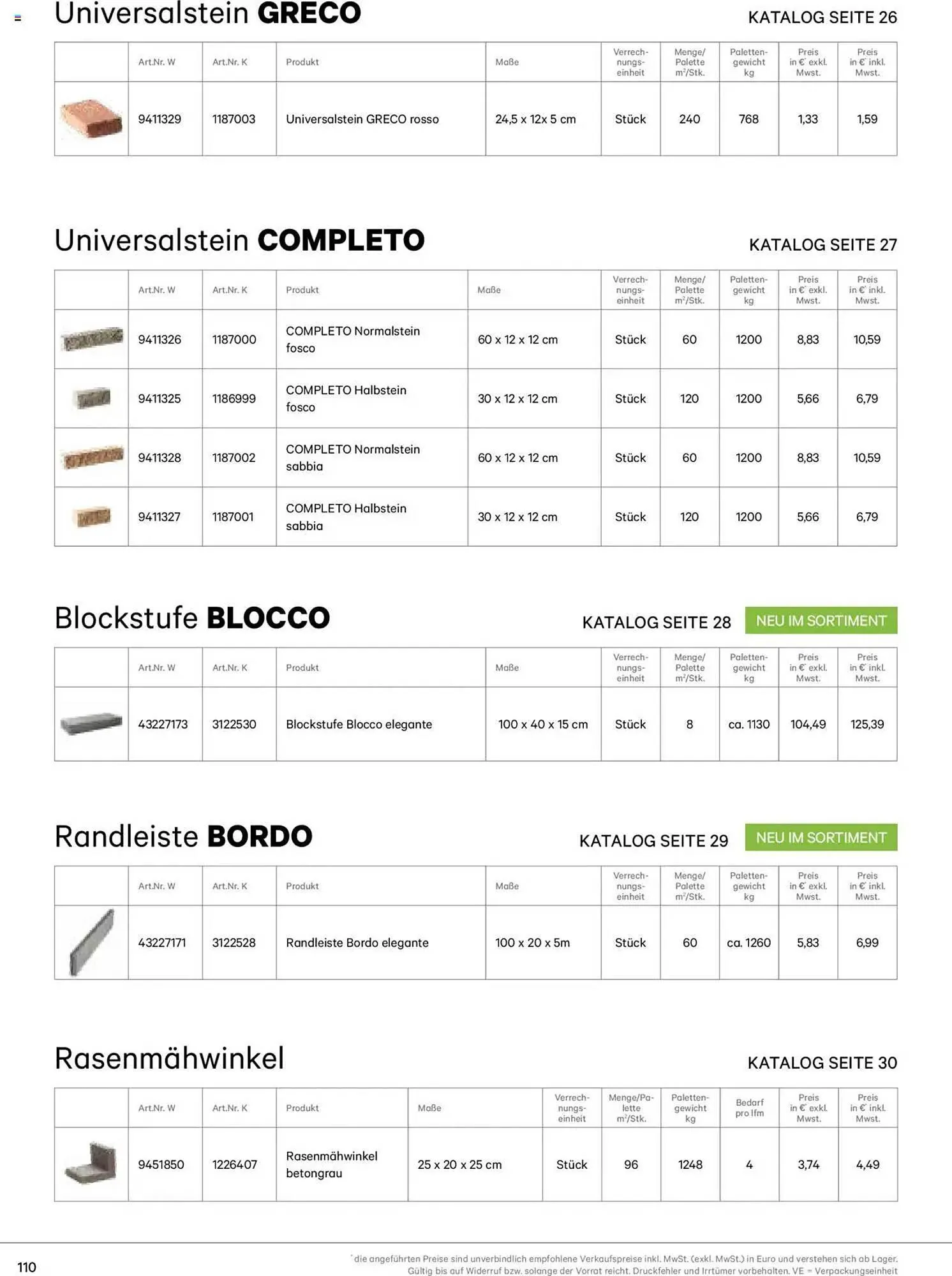 Lagerhaus Flugblatt von 8. Jänner bis 31. Dezember 2025 - Flugblätt seite  110