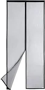 Apalus VP Fliegengitter Tür, Magnet Insektenschutz Balkontür 90x200 cm, 2 x Langlebiger als der Apalus Klassiker, Katzenkrallen Sicher, Stärkere Magneten, 3.8 cm Breites Klettband, Nicht Kürzbar