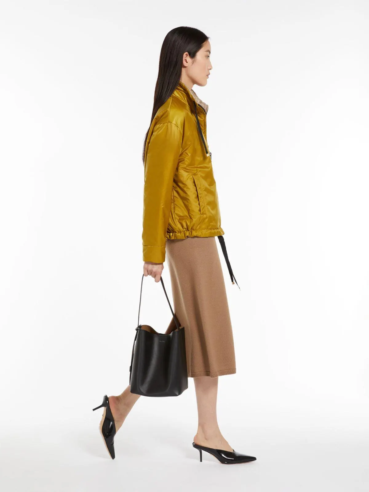 Wendejacke aus wasserabweisendem, technischem Canvas