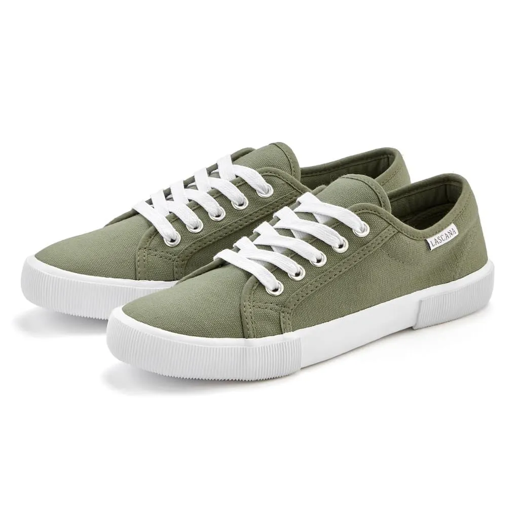LASCANA Sneaker aus Textil, Schnürhalbschuh, Freizeitschuh, Turnschuh