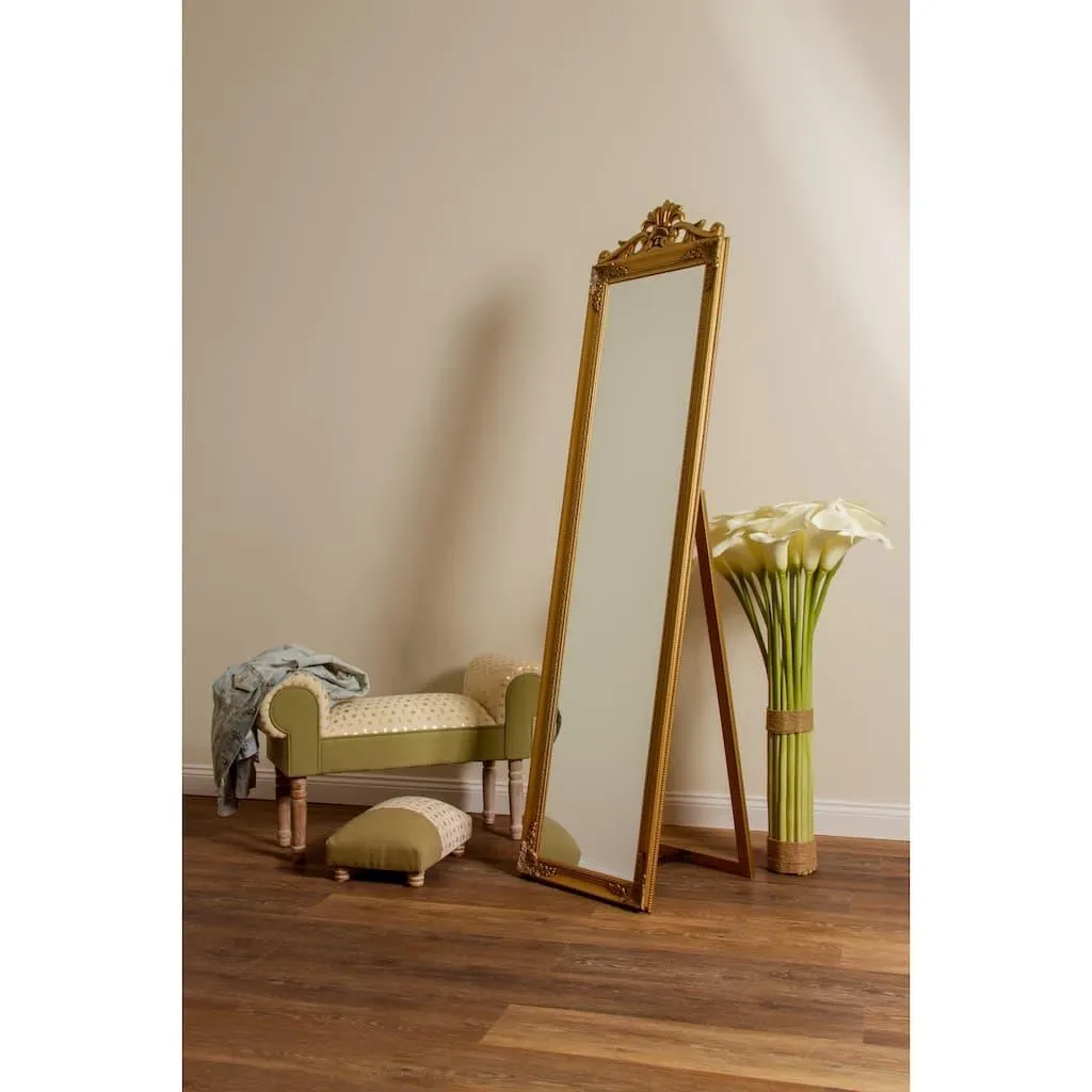 OTTO home Dekospiegel »King, Ganzkörperspiegel Barock Antikstil« Standspiegel mit aufwendigen Verzierungen, HxB: 180x45 cm