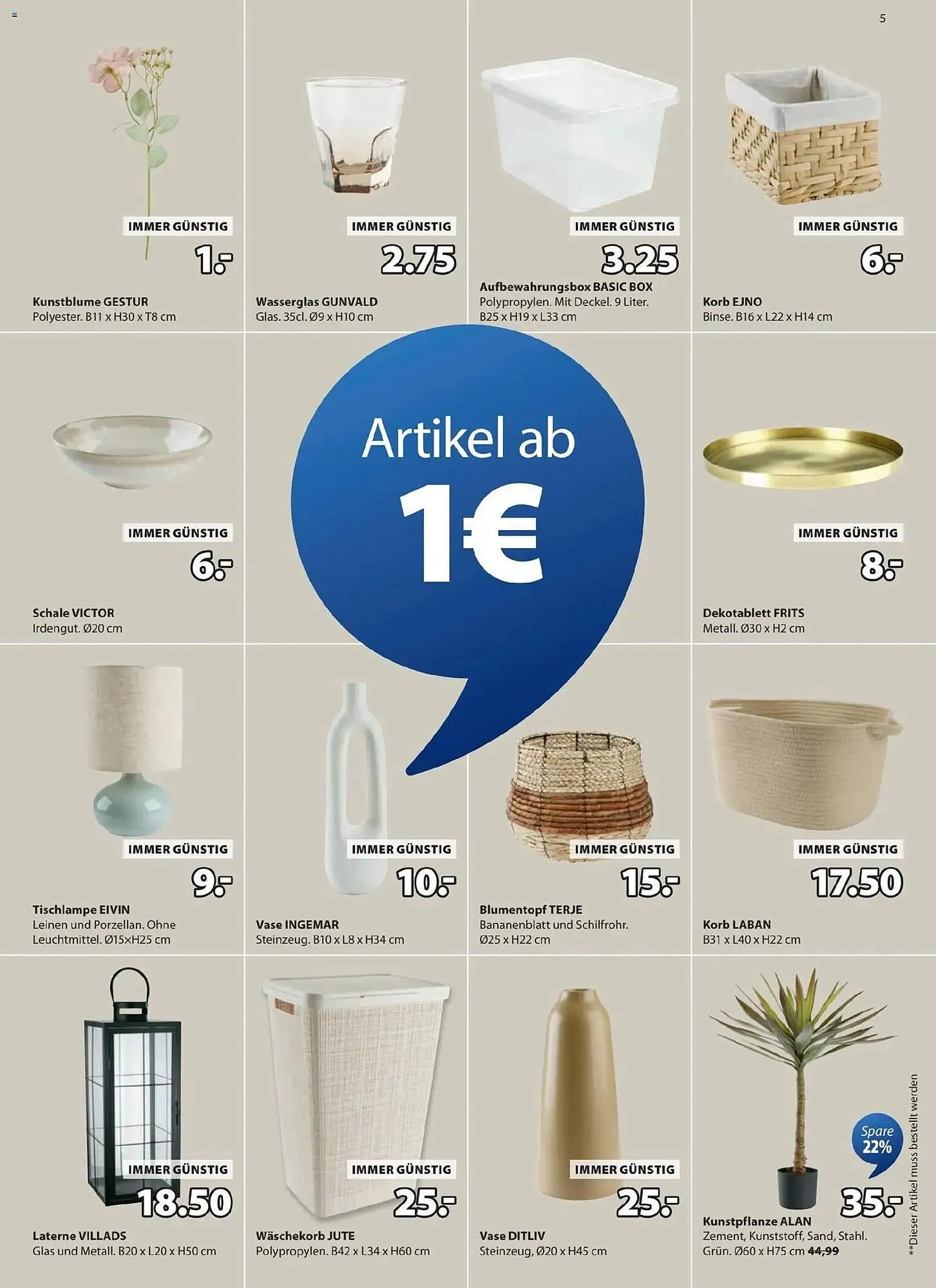 JYSK Flugblatt von 19. Jänner bis 10. Februar 2026 - Flugblätt seite  5