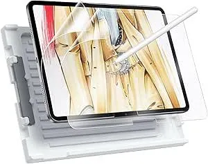 ESR Paper Feel Schutzfolie für iPad Air 11 Zoll M2, iPad Air 6.Generation (2024), Schreiben und Zeichnen wie auf Papier, dünn und reaktionsschnell, Einfache Anbringung, 2 Stück
