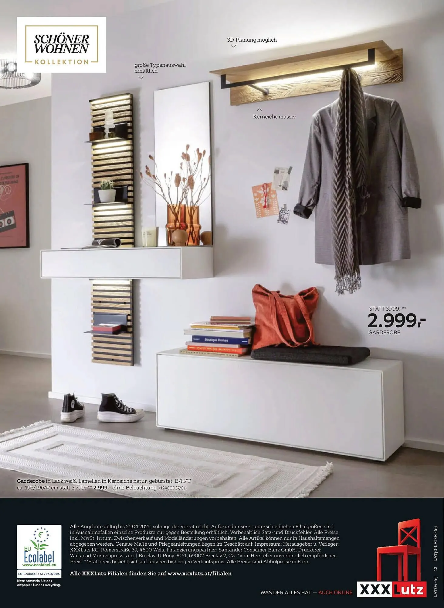 XXXLutz Prospekt von 7. April bis 21. April 2026 - Flugblätt seite  12
