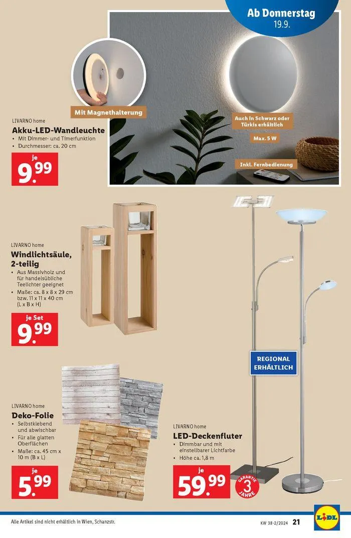 Exklusive Schnäppchen von 19. September bis 25. September 2024 - Flugblätt seite 21