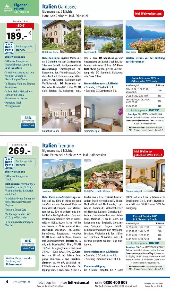 Aktuelle Reiseprospekte Themenprospekt Februar von 12. Februar bis 15. März 2025 - Flugblätt seite 6