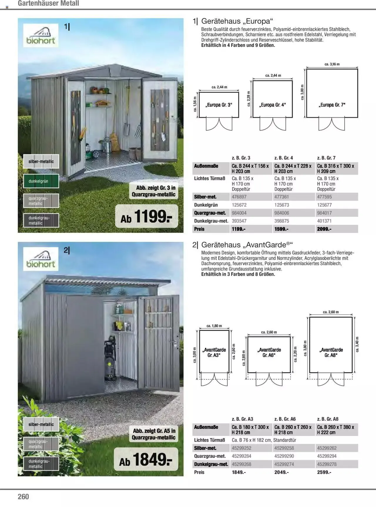 Hagebau Gartenjahr 2023 von 7. März bis 31. Dezember 2023 - Flugblätt seite 260