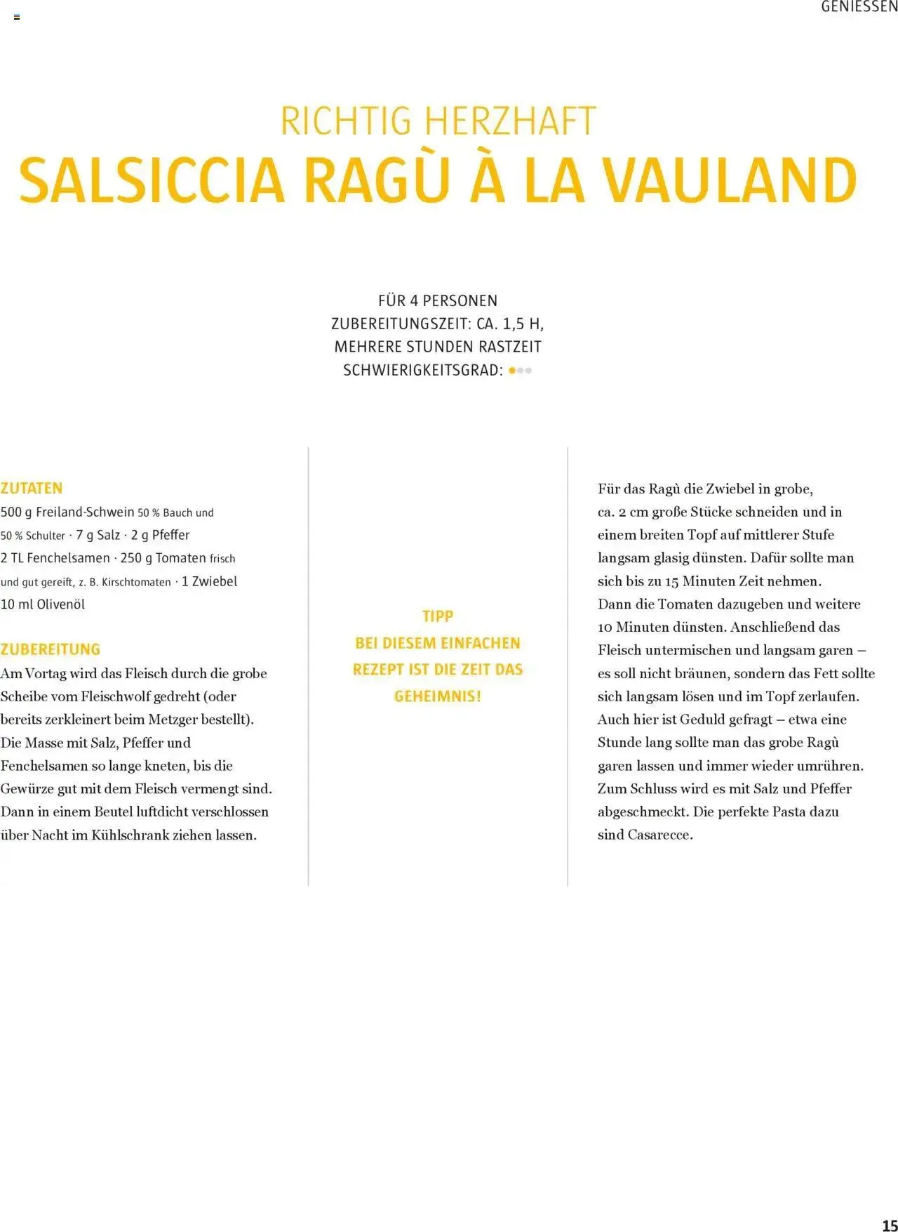 Sutterlüty B’sundrig Magazine von 3. Juli bis 31. Dezember 2024 - Flugblätt seite 15