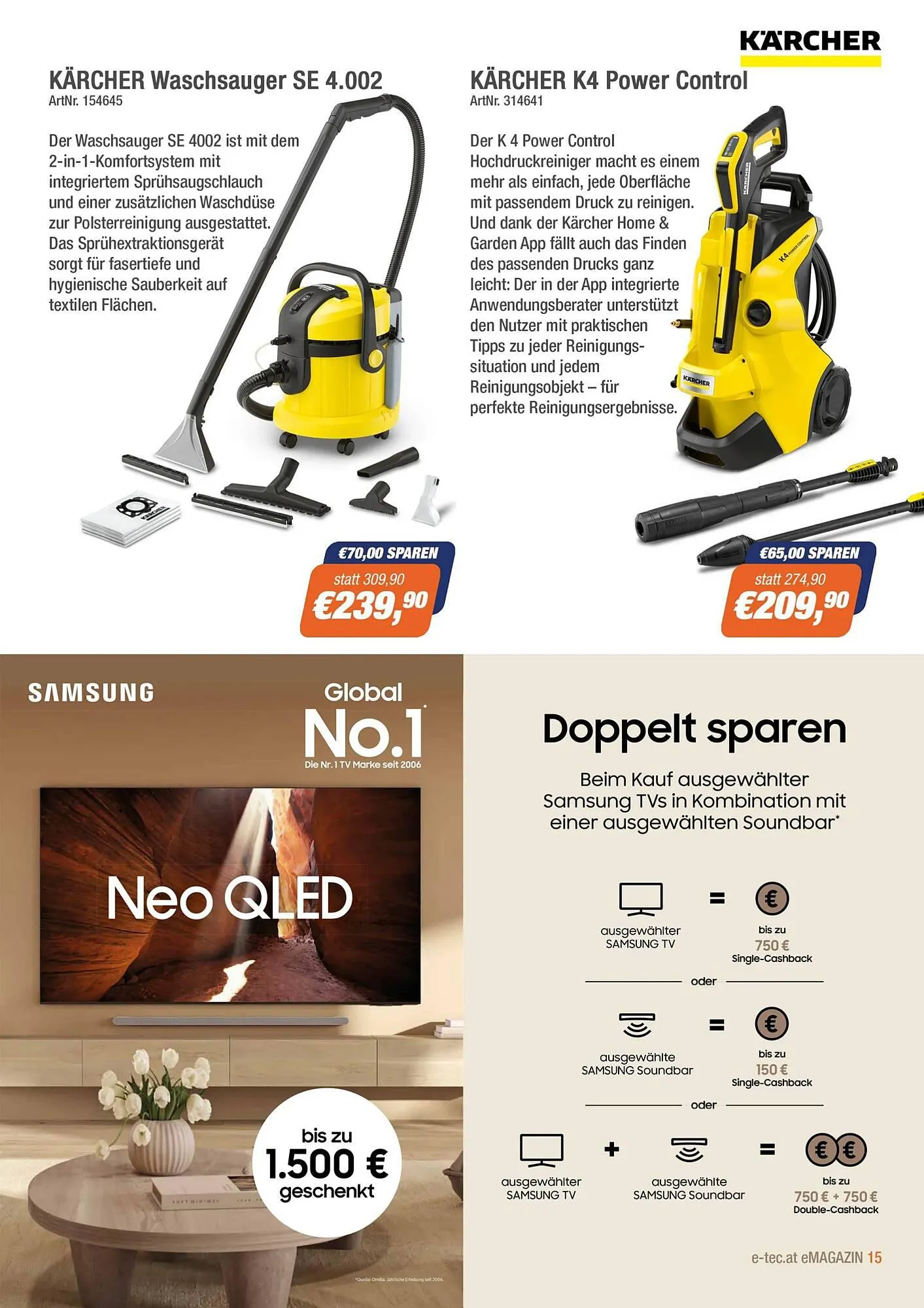 e-tec Flugblatt von 22. September bis 30. September 2023 - Flugblätt seite 15