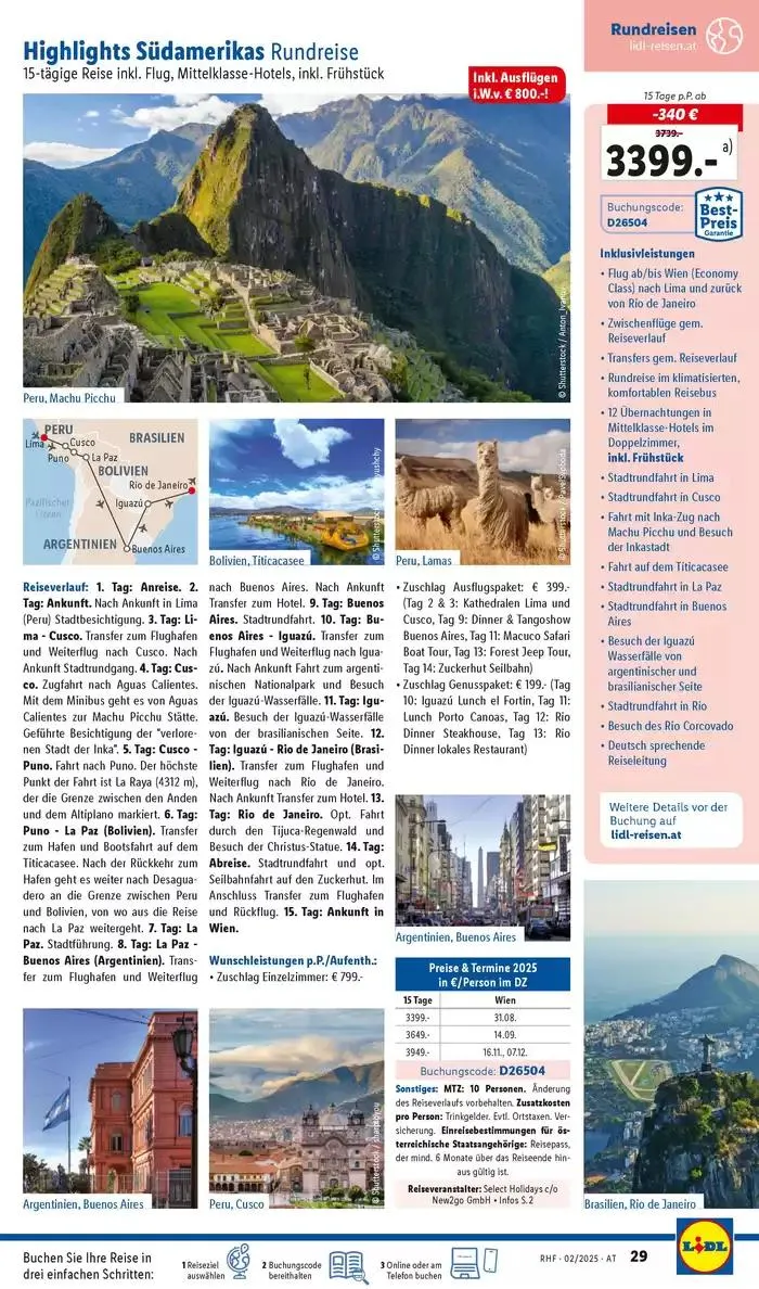 Aktuelle Reiseprospekte Hauptprospekt Februar von 29. Jänner bis 28. Februar 2025 - Flugblätt seite 29