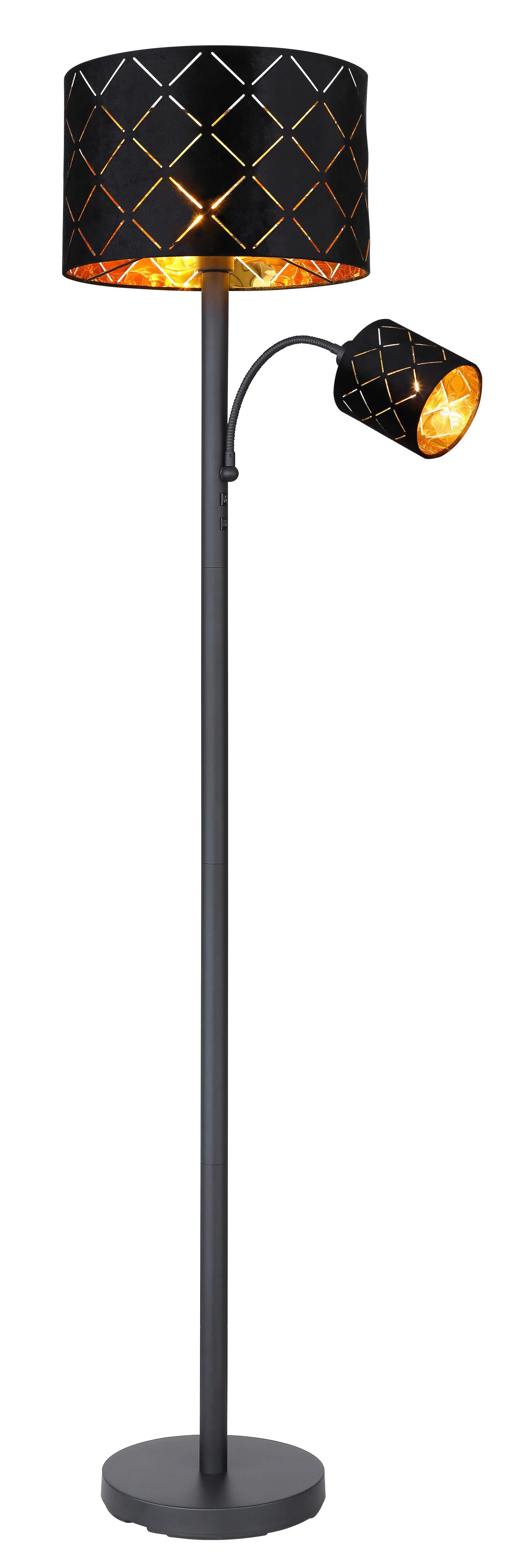 Gabriela Schwarz mit Flexarm und Schalter