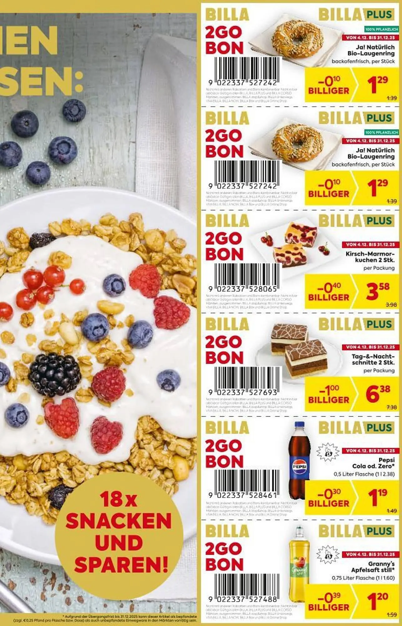 Billa Corso Flugblatt von 4. Dezember bis 31. Dezember 2025 - Flugblätt seite  3