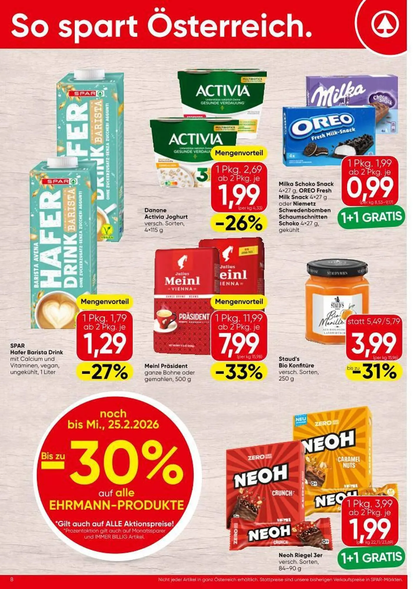 Eurospar Flugblatt von 19. Februar bis 25. Februar 2026 - Flugblätt seite  8