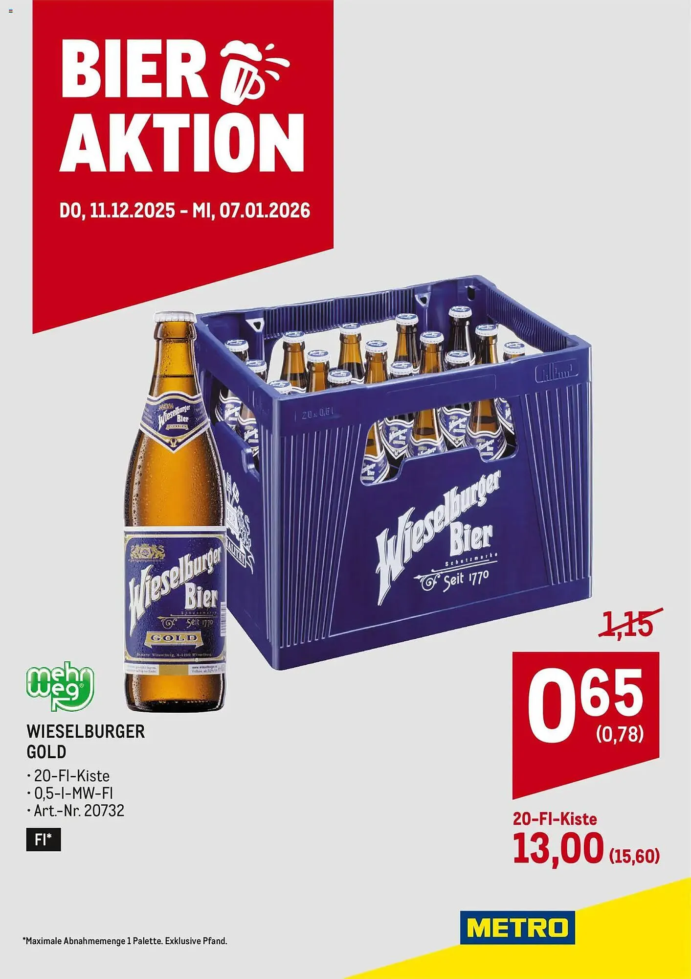 Metro Flugblatt von 11. Dezember bis 7. Jänner 2026 - Flugblätt seite  1