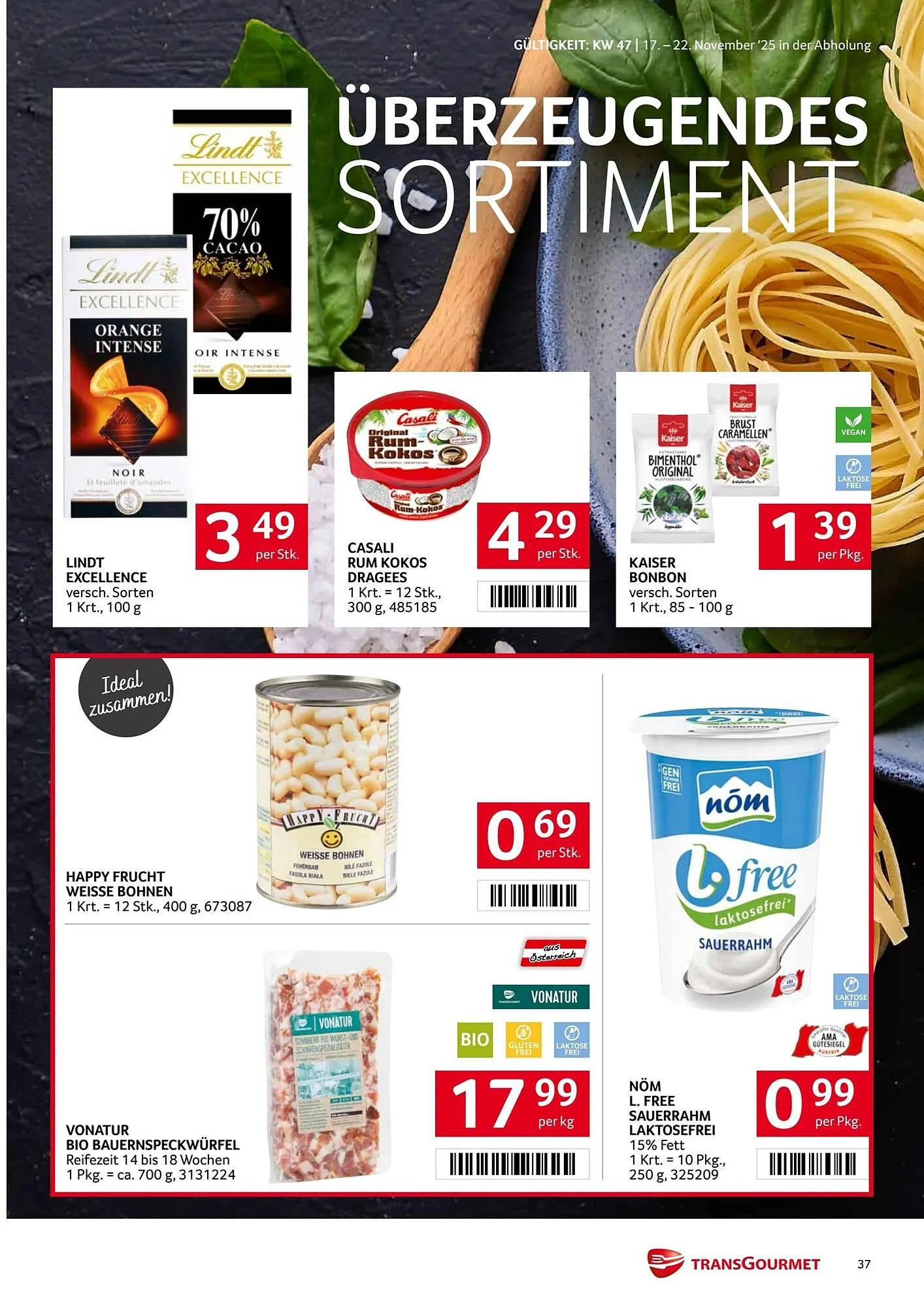 Transgourmet Flugblatt von 17. November bis 23. November 2025 - Flugblätt seite  37