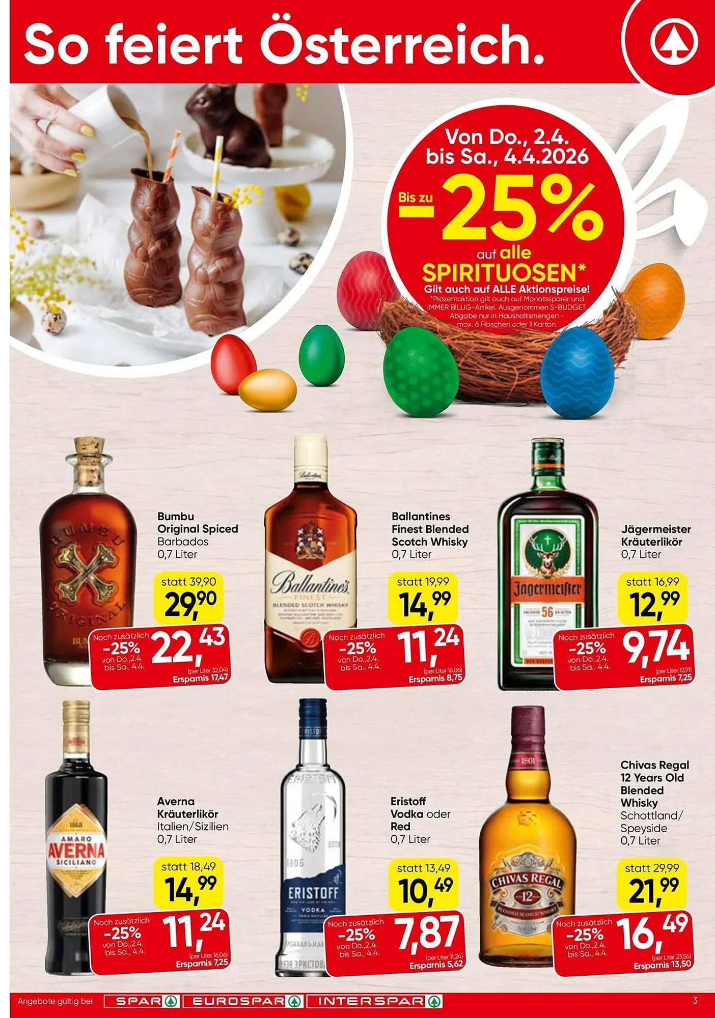 Eurospar Flugblatt von 31. März bis 8. April 2026 - Flugblätt seite  3