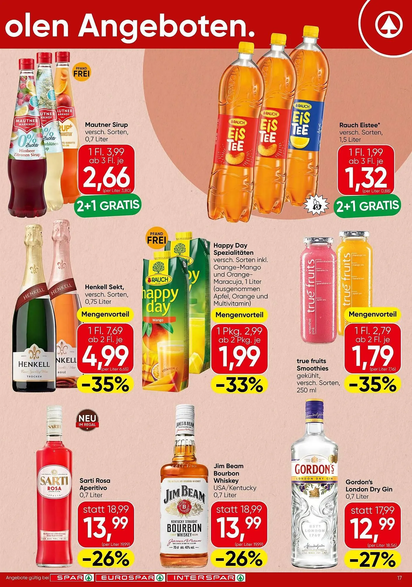 Spar Flugblatt von 6. November bis 19. November 2025 - Flugblätt seite  17
