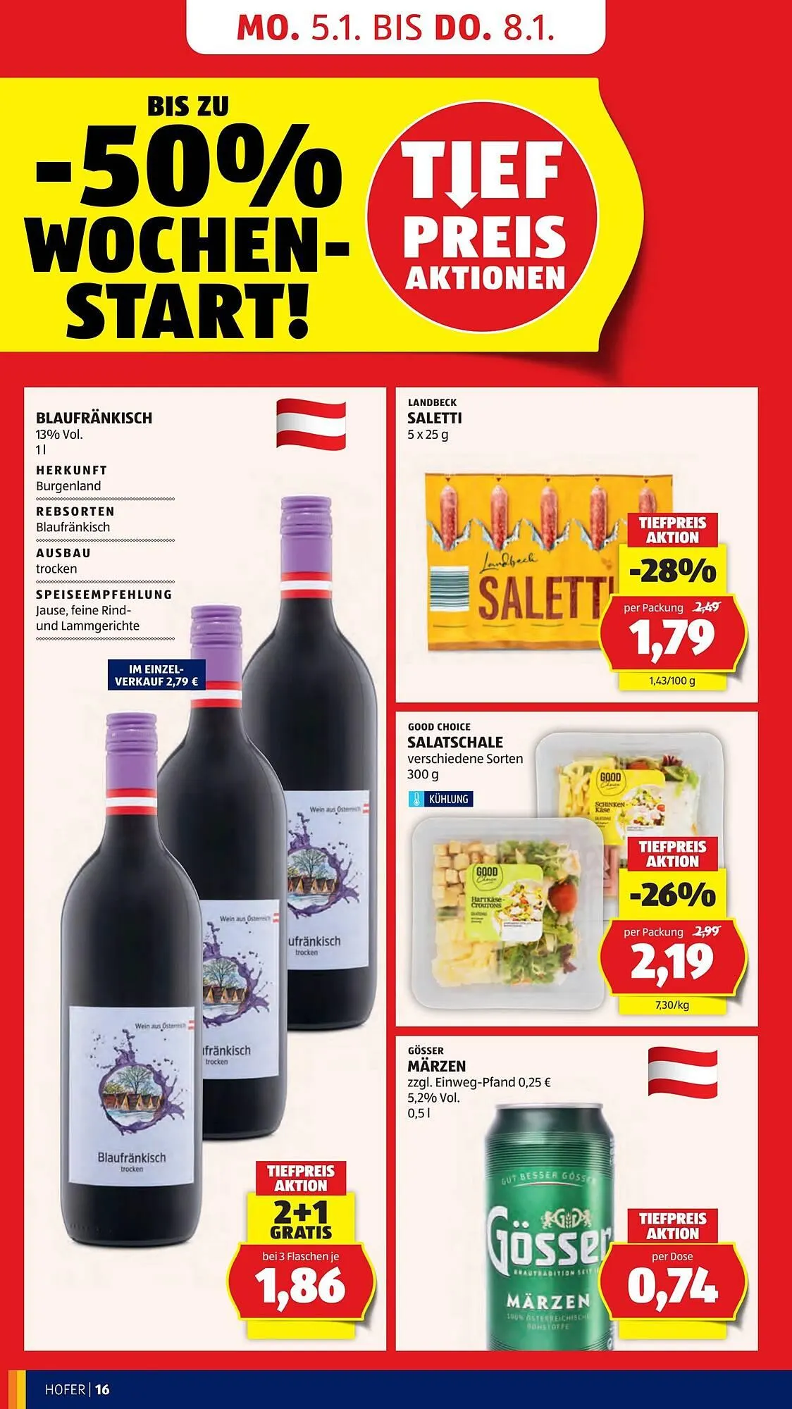 Hofer Flugblatt von 2. Jänner bis 9. Jänner 2026 - Flugblätt seite  18