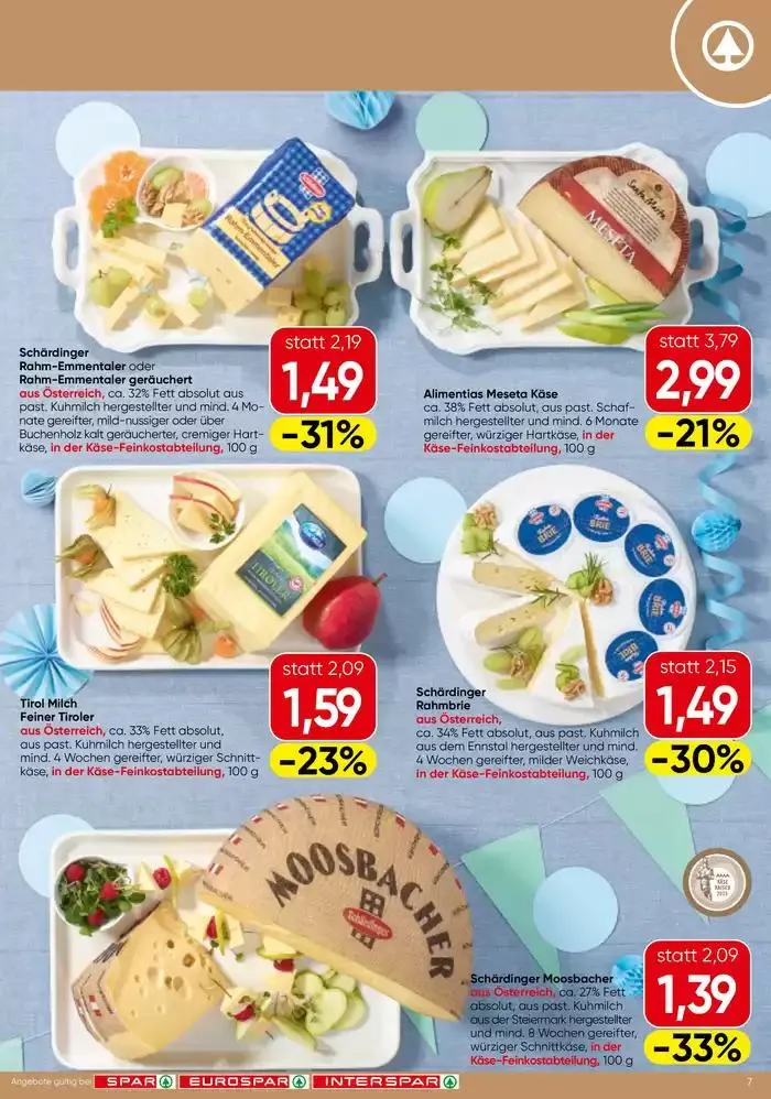 Spar flugblatt von 29. Jänner bis 12. Februar 2025 - Flugblätt seite 7