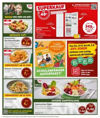 INTERSPAR Flugblatt von 27. August bis 9. September 2026 - Flugblätt seite  2
