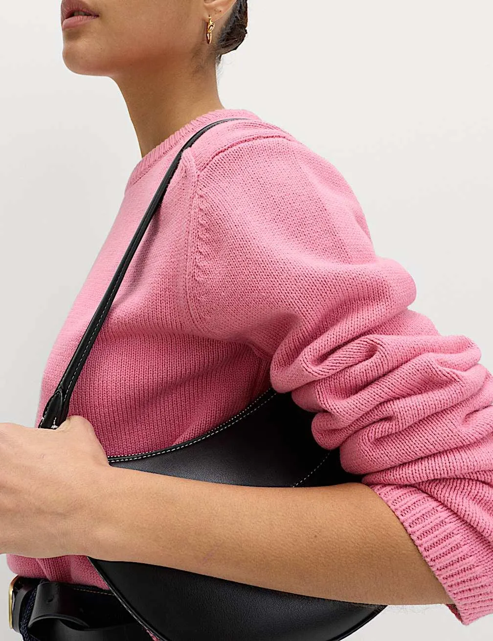 Crop-Jogginghose mit hohem Baumwollanteil