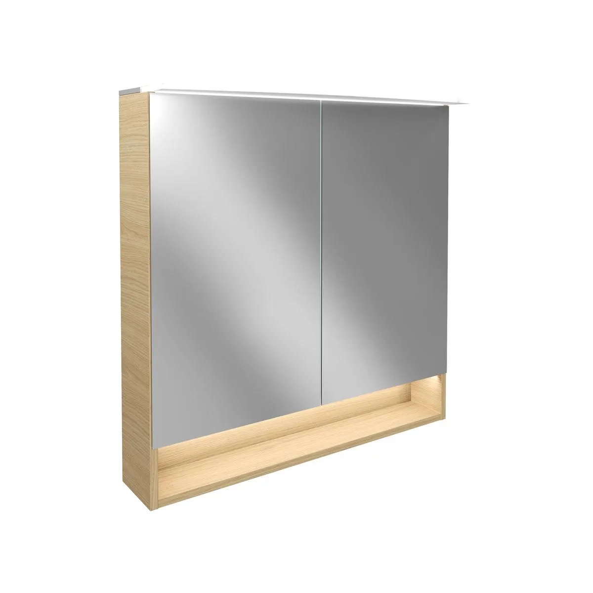 Fackelmann Spiegelschrank B.Style 800 x 812 x 153 mm Sandeiche LED