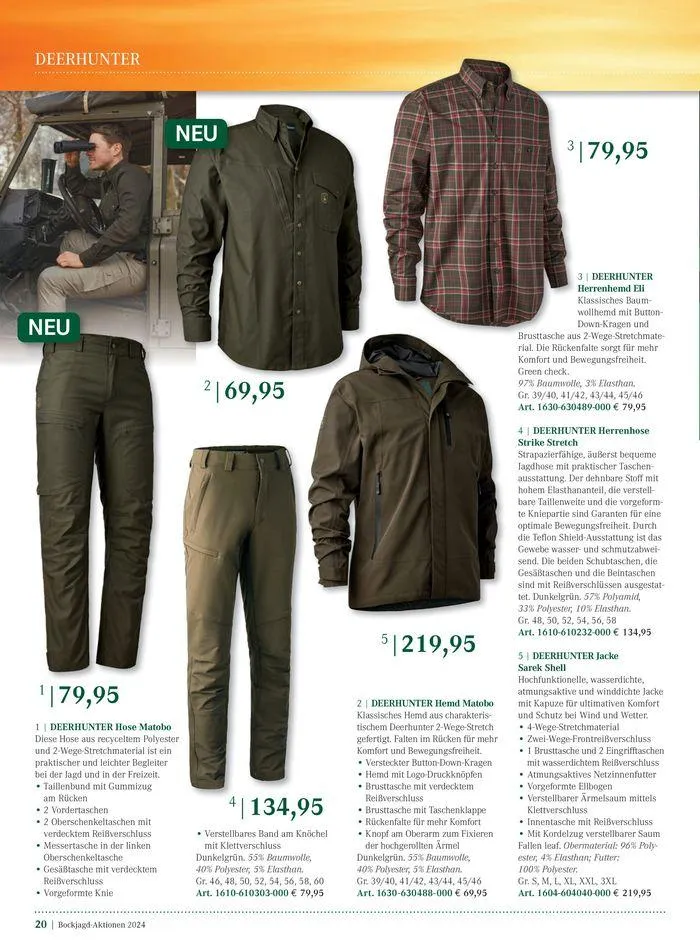 Bock Jagd Aktionen 2024 von 26. Juni bis 31. Dezember 2024 - Flugblätt seite 20