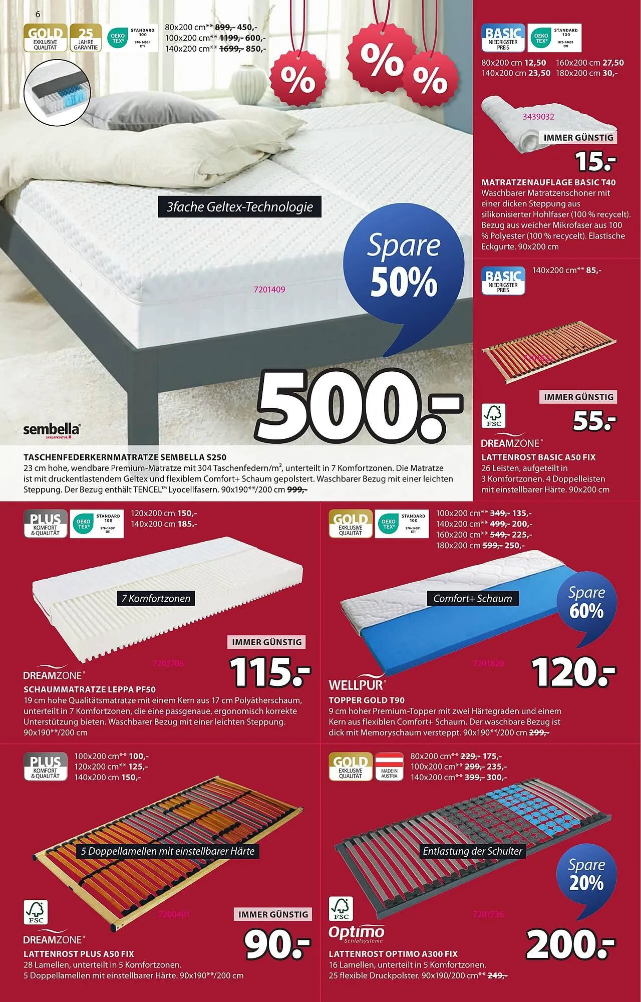 JYSK Flugblatt von 3. Jänner bis 11. Februar 2025 - Flugblätt seite 6