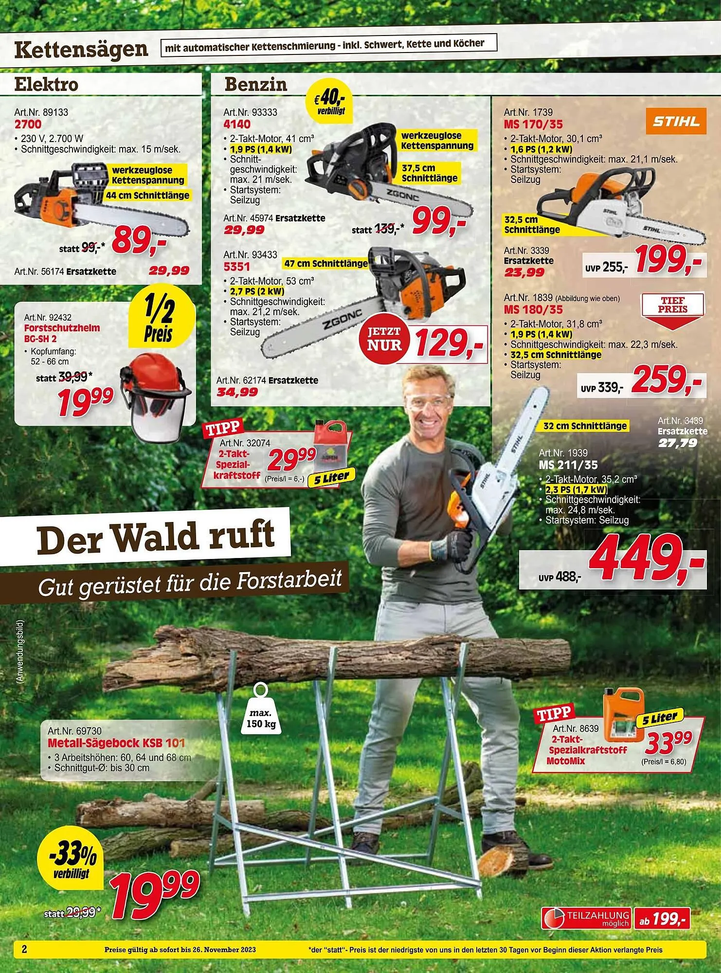 Zgonc Flugblatt von 1. November bis 26. November 2023 - Flugblätt seite  2