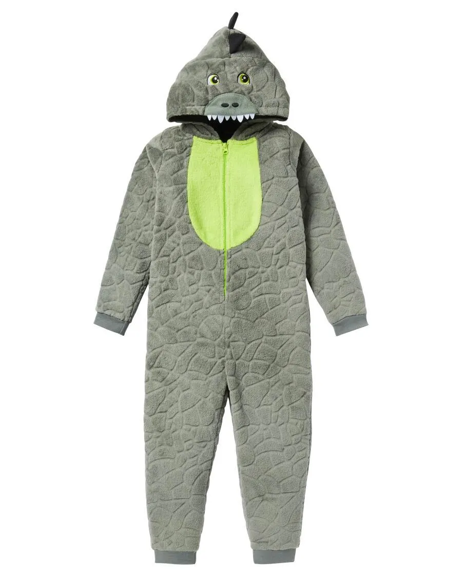 Fleece-Anzug mit Kapuze