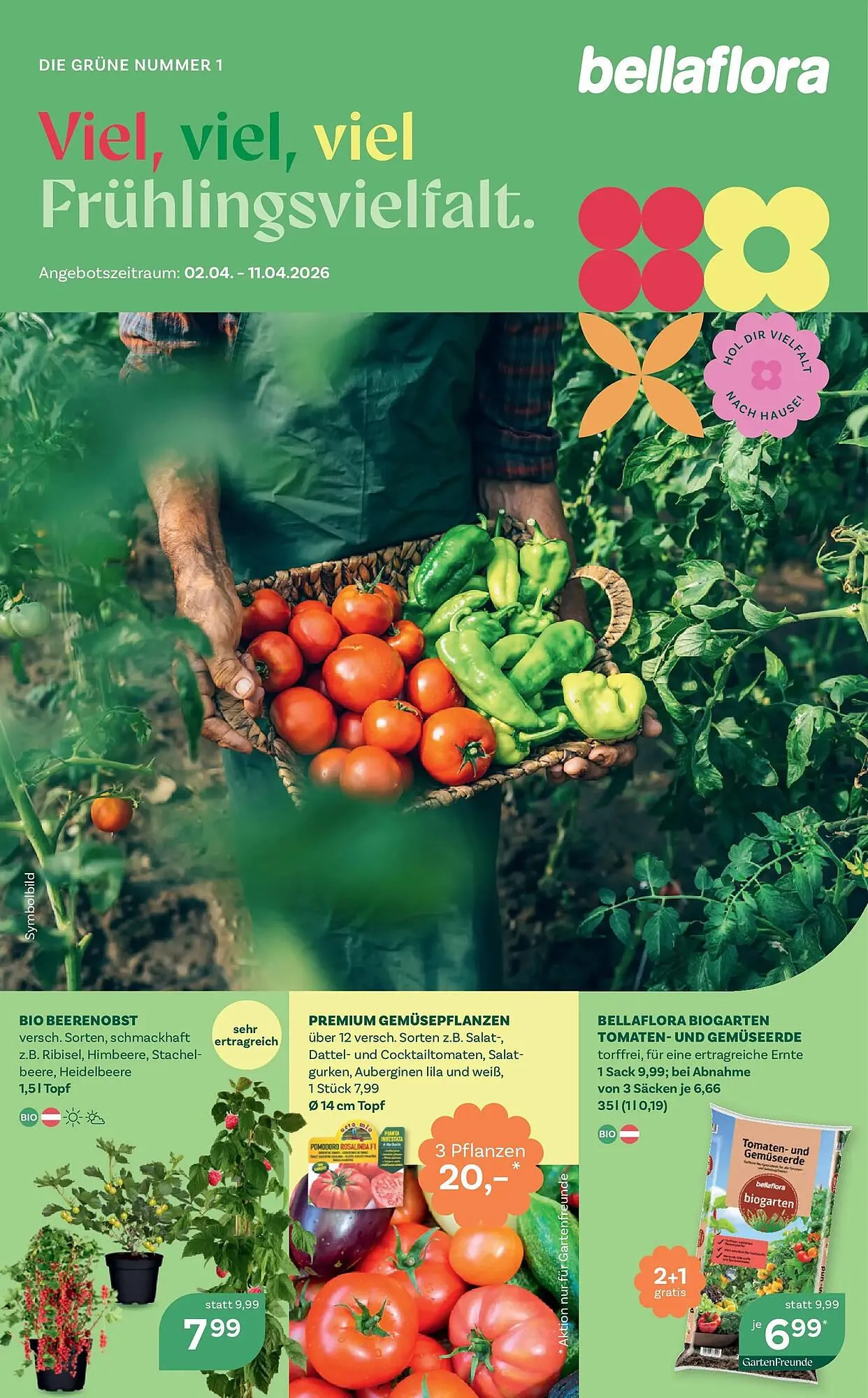 Bellaflora Flugblatt von 2. April bis 11. April 2026 - Flugblätt seite  1