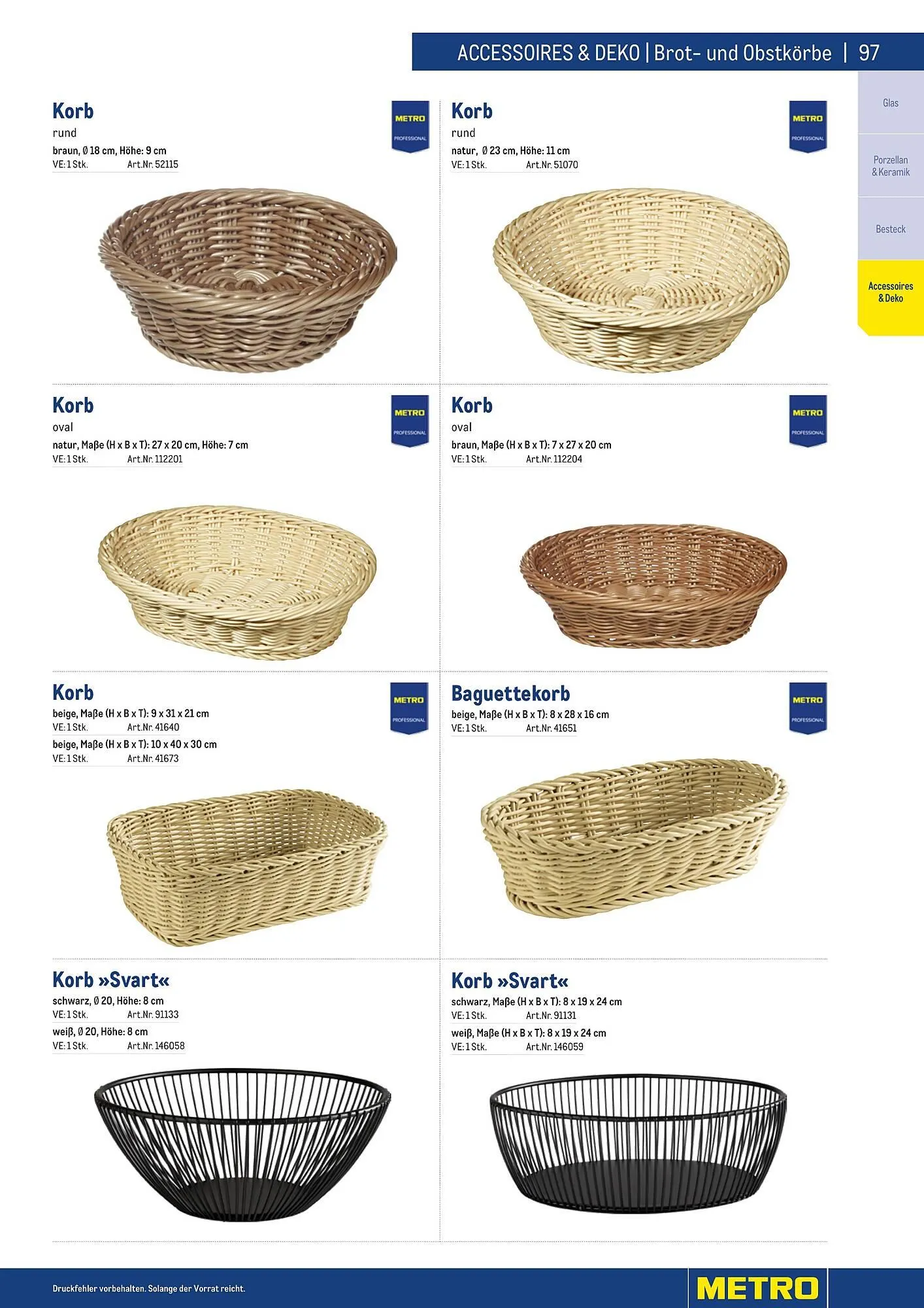 Metro Flugblatt von 25. März bis 31. Dezember 2026 - Flugblätt seite 97