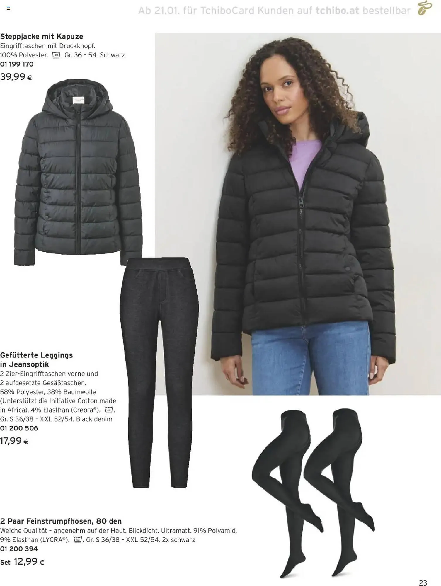 Tchibo Eduscho Flugblatt von 16. Jänner bis 28. Februar 2025 - Flugblätt seite 23