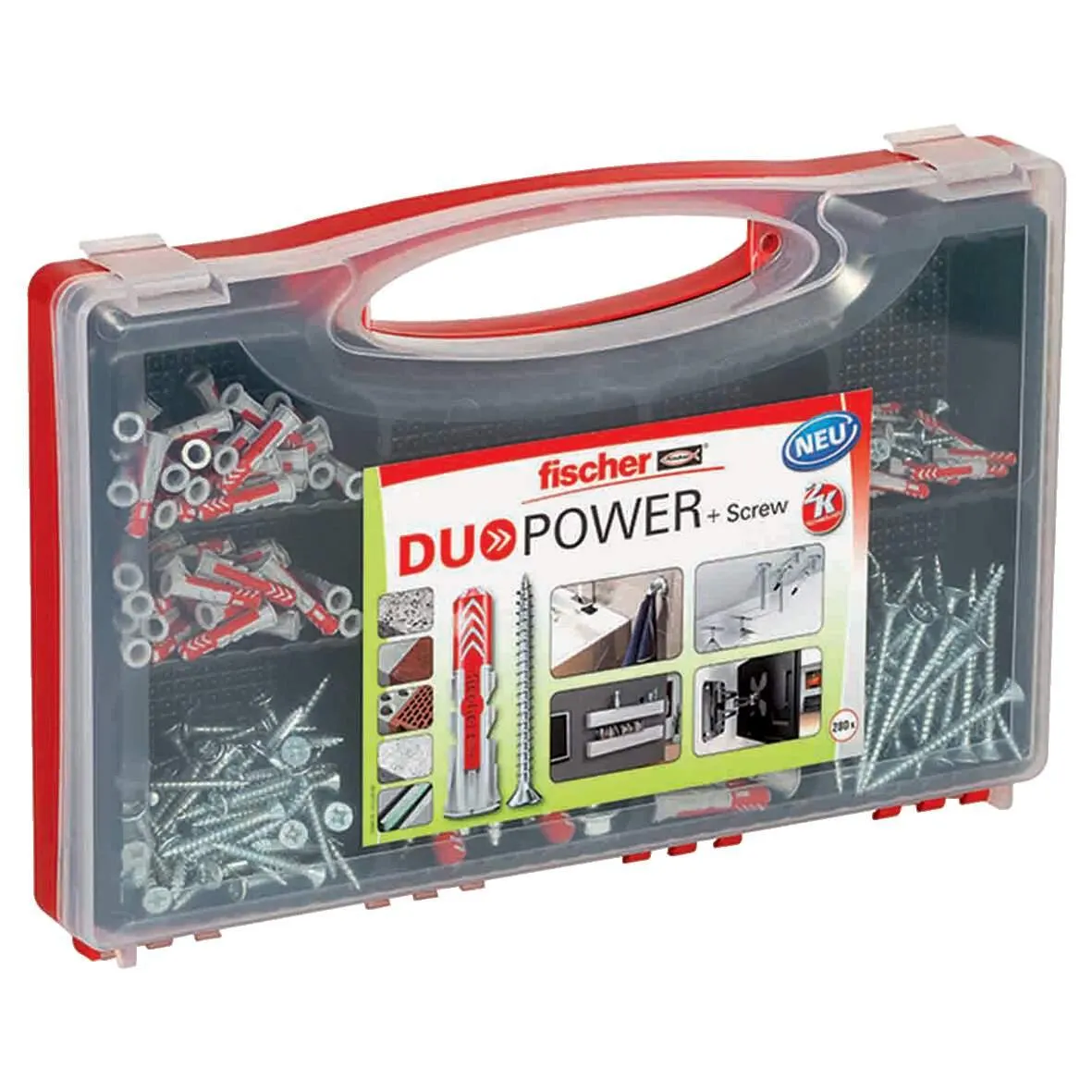 Sortimentsbox DuoPower RED BOX inkl.Schrauben 280tlg.
