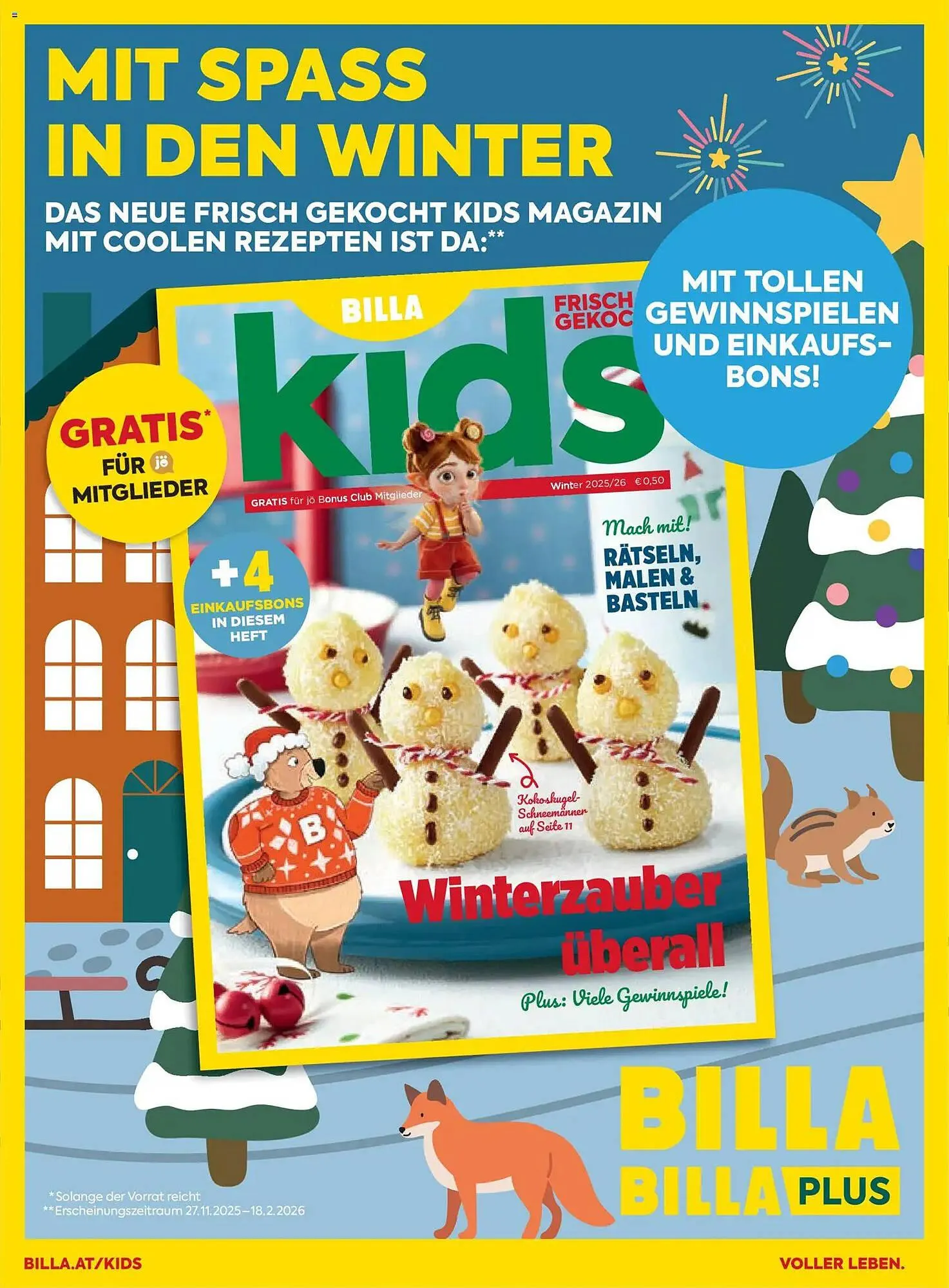 Billa Flugblatt von 1. Jänner bis 28. Februar 2026 - Flugblätt seite  60