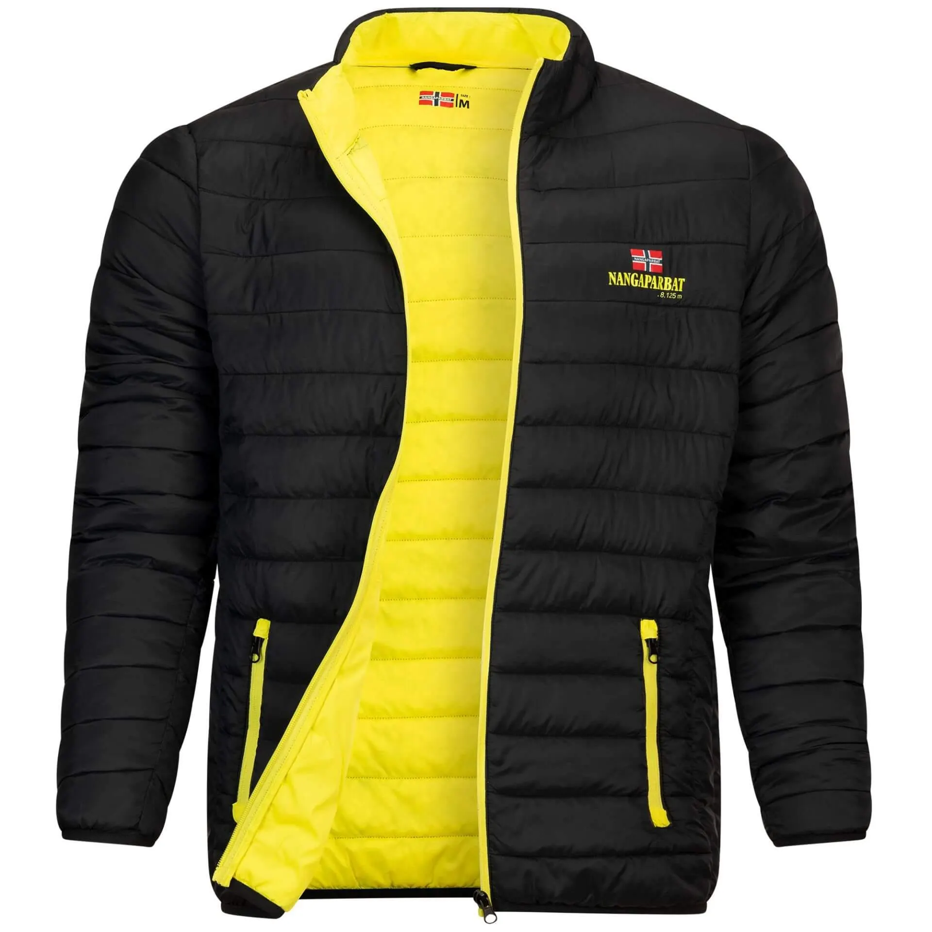 Herren Jacke "Nangaparbat", Schwarz-Gelb