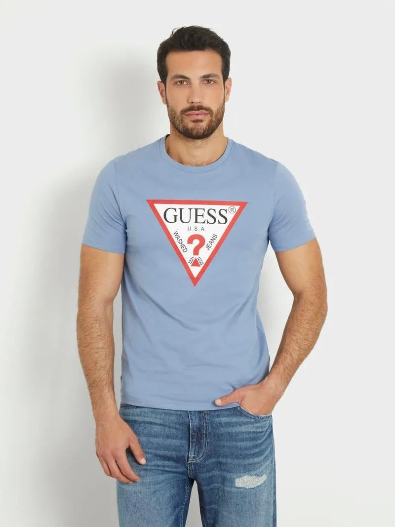 T-shirt mit logo-dreieck