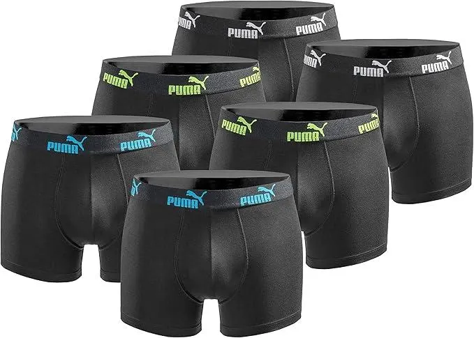 PUMA Boxershort 6er Pack Herren Basic Black Limited Edition