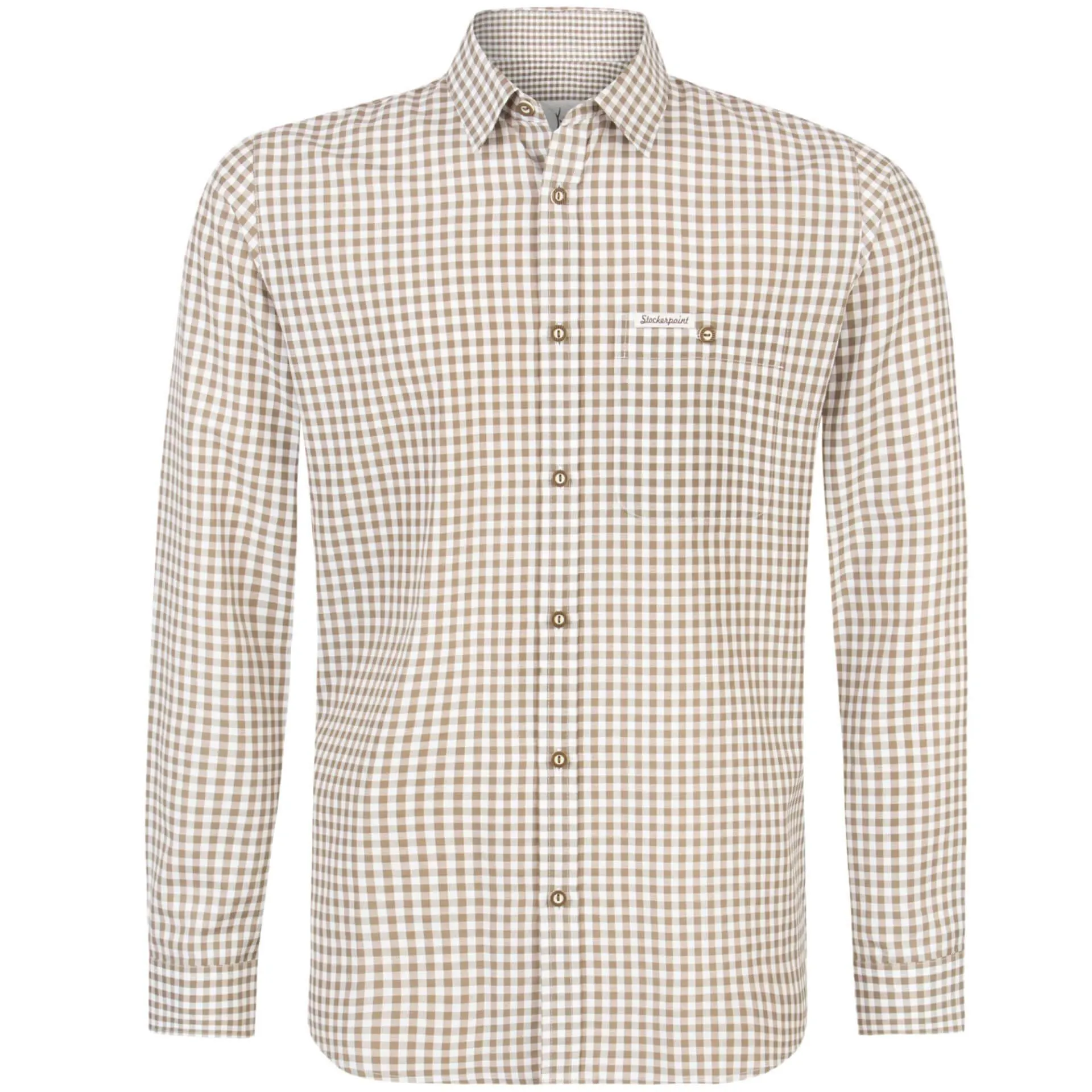 Herren Hemd "Campos" Langarm, Moosgrün