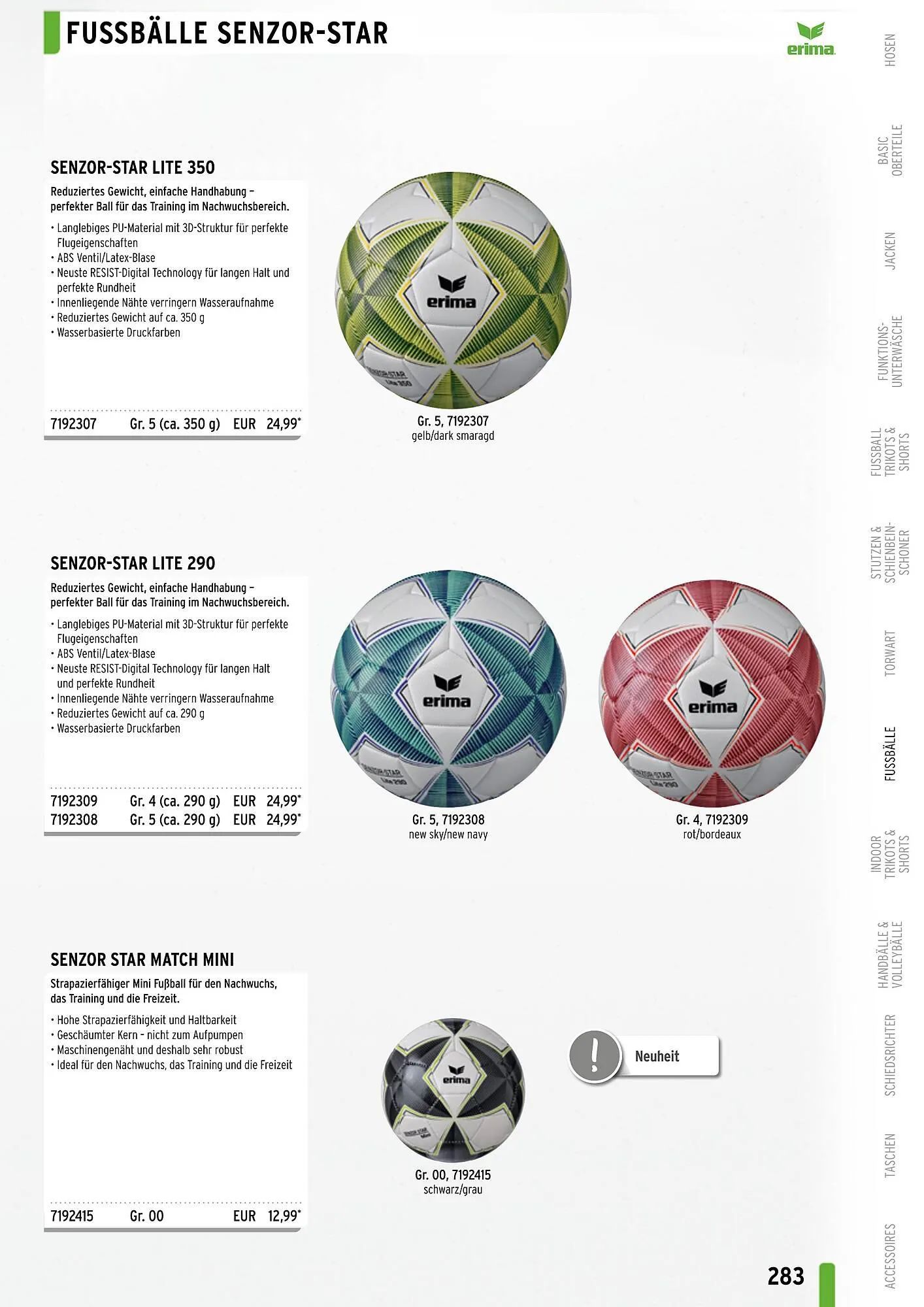ERIMA Flugblatt von 2. Jänner bis 31. Dezember 2024 - Flugblätt seite 283