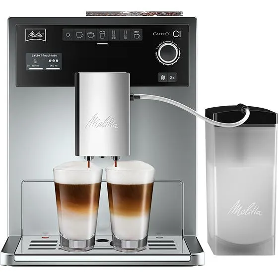 Caffeo® CI® Kaffeevollautomat, silber, mit Milchbehälter