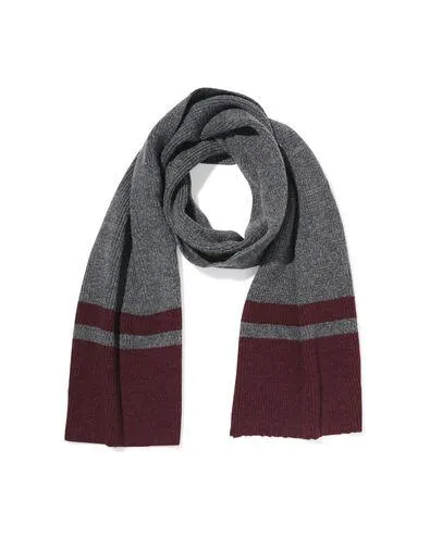 herensjaal grijs-rood