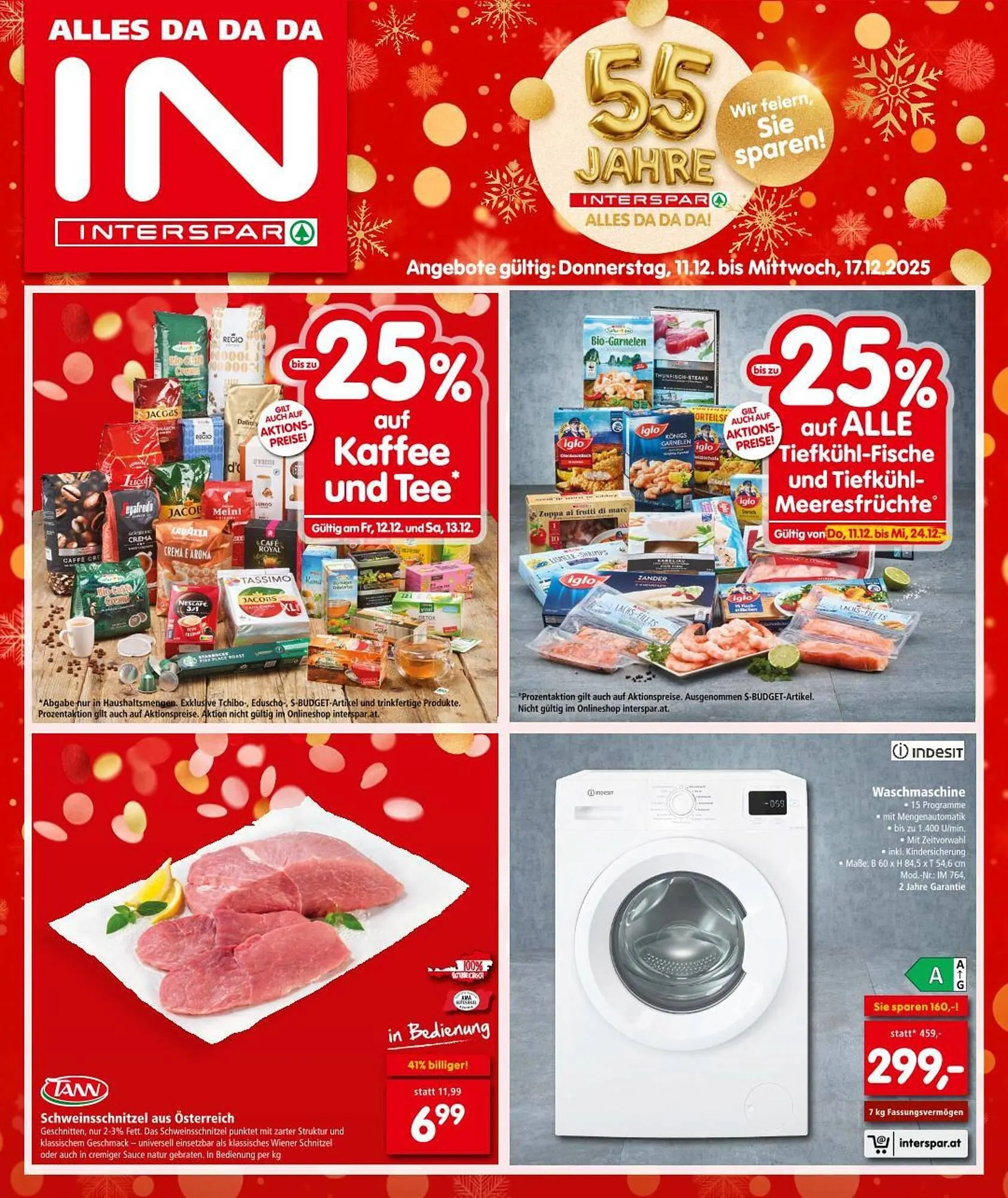 Interspar Flugblatt von 11. Dezember bis 17. Dezember 2025 - Flugblätt seite 1