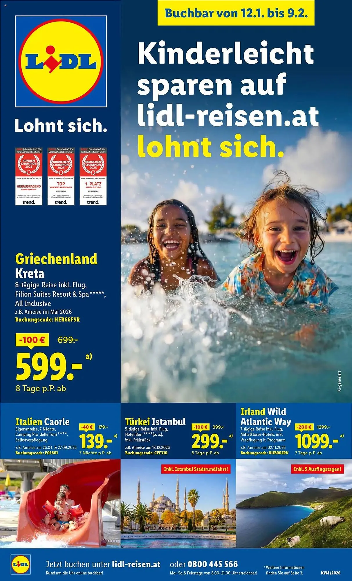 Lidl Flugblatt von 12. Jänner bis 9. Februar 2026 - Flugblätt seite  1