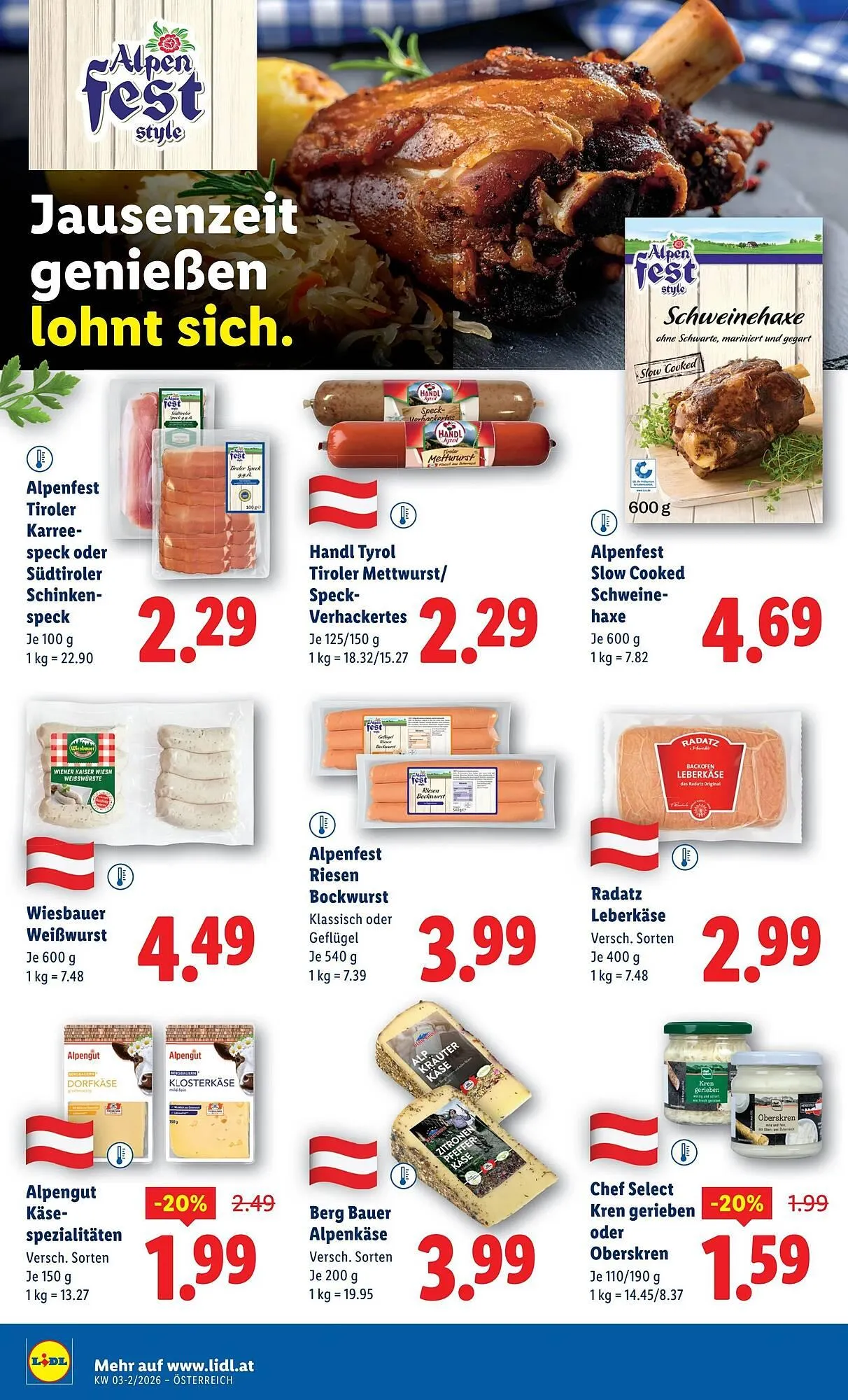 Lidl Flugblatt von 15. Jänner bis 22. Jänner 2026 - Flugblätt seite  16