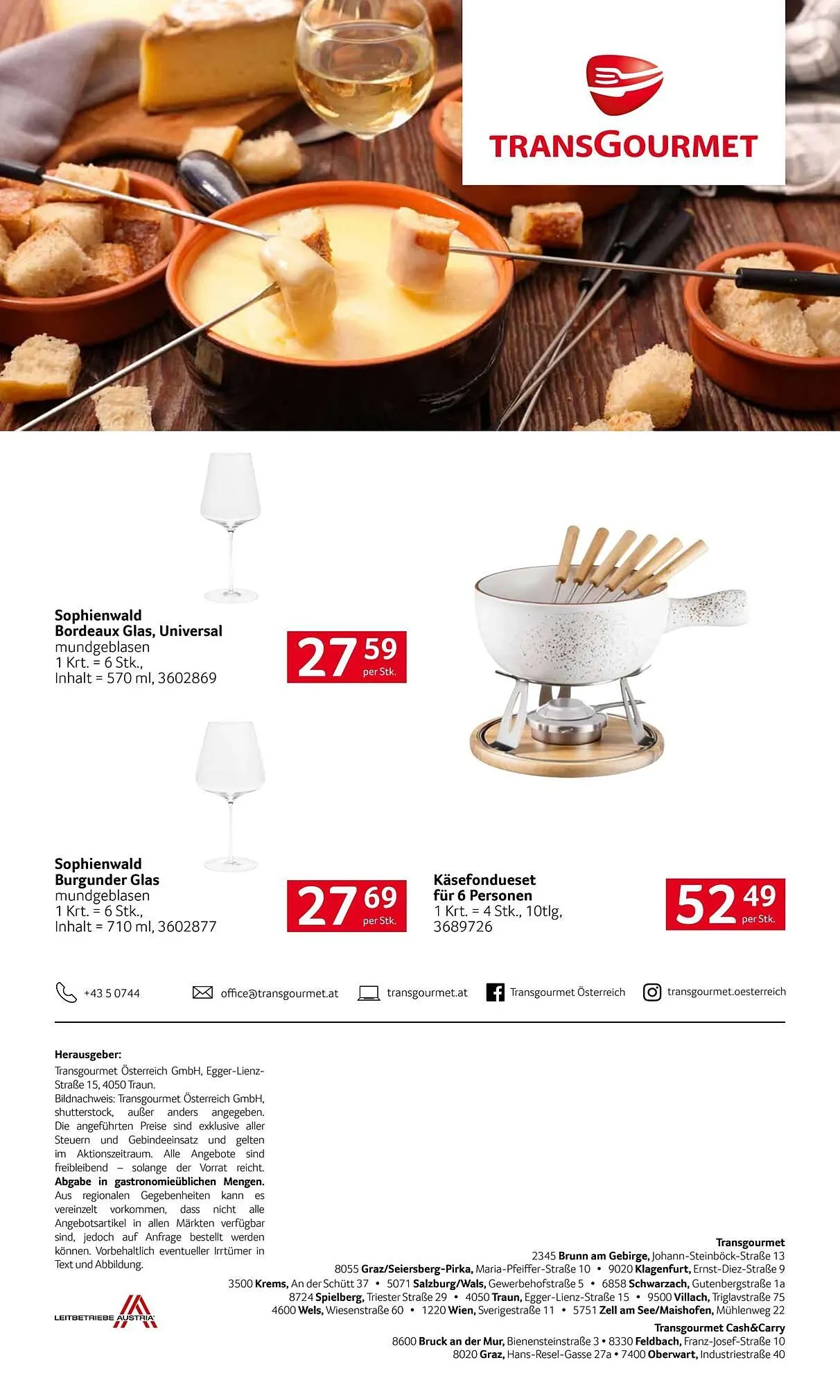 Transgourmet Flugblatt von 28. Oktober bis 29. Dezember 2024 - Flugblätt seite  8