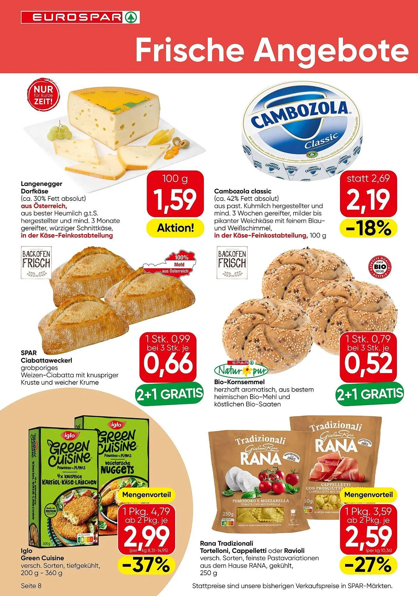 Eurospar Flugblatt von 6. November bis 19. November 2025 - Flugblätt seite  8