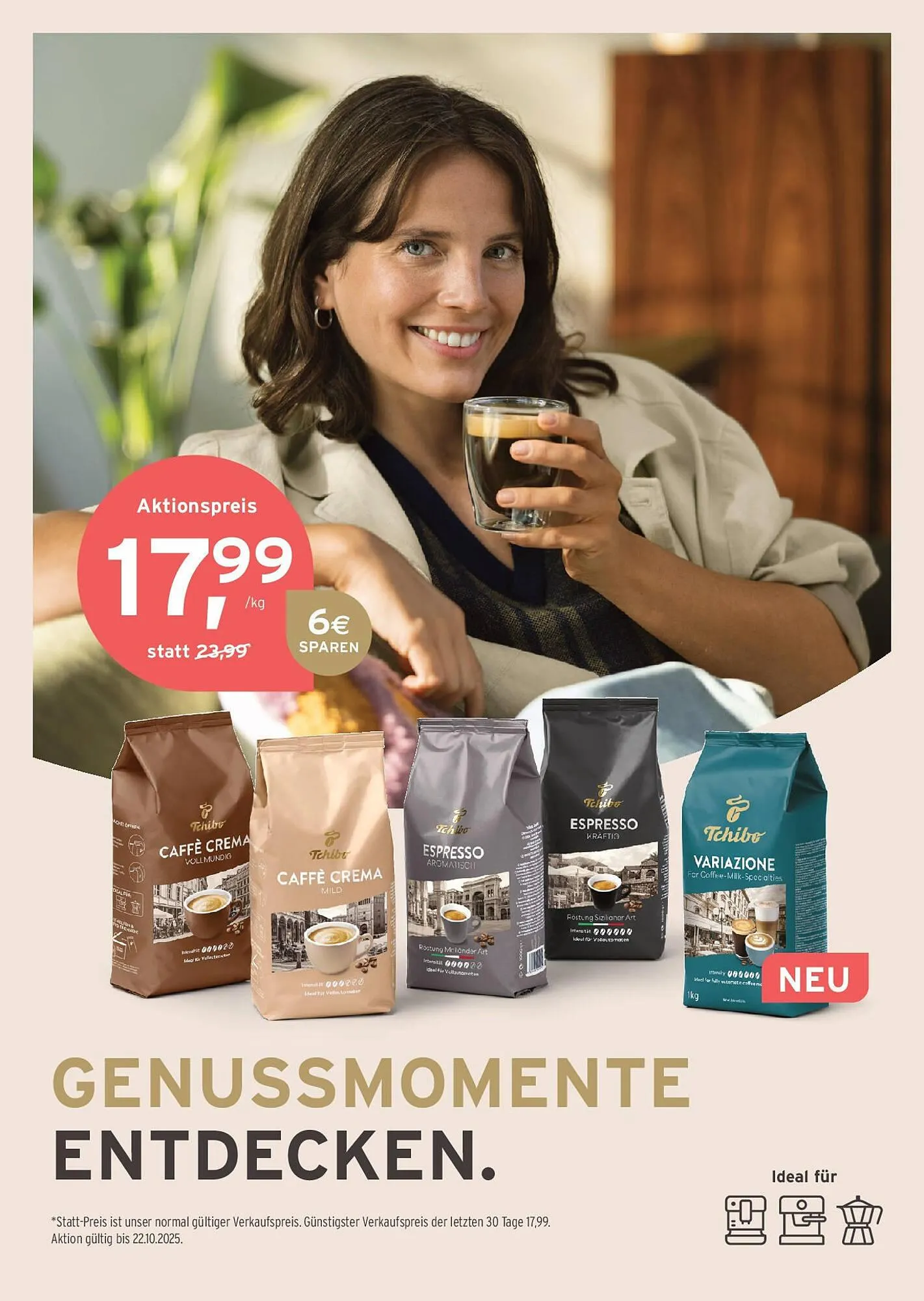 Tchibo Eduscho Flugblatt von 16. Oktober bis 29. Oktober 2025 - Flugblätt seite  6