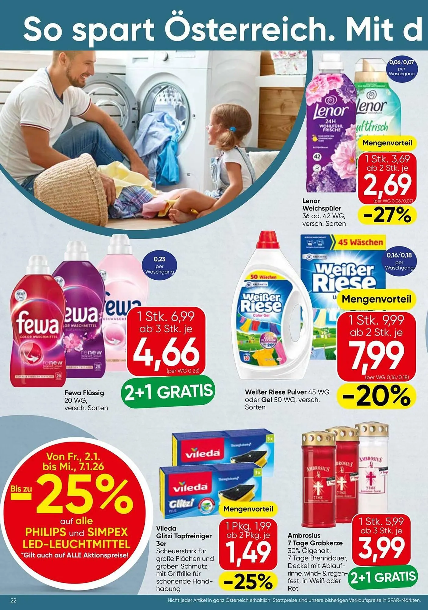 Eurospar Flugblatt von 31. Dezember bis 14. Jänner 2026 - Flugblätt seite  22